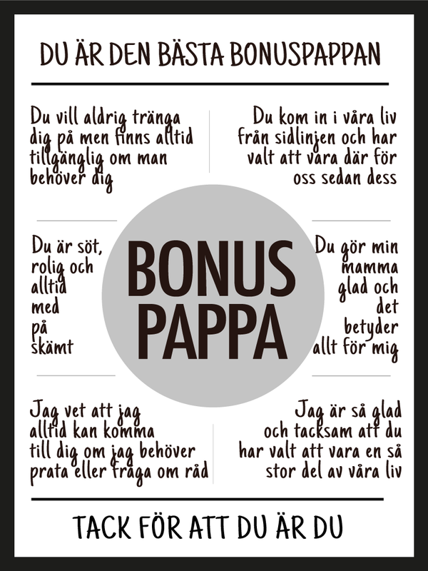 Bonuspappa affisch