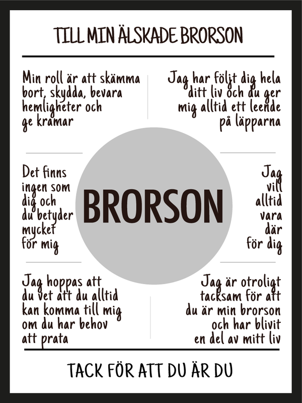 Brorson affisch