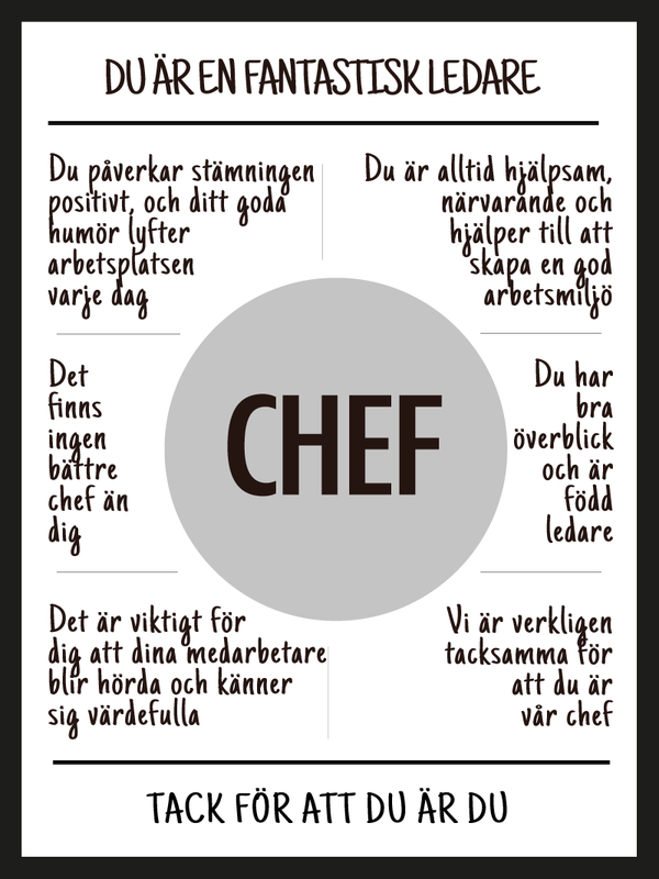 Chef affisch