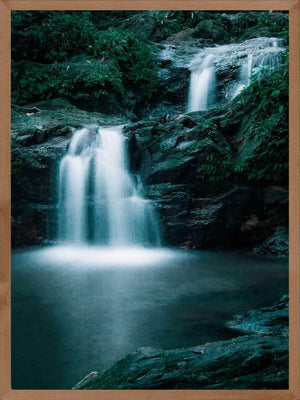 Dobbelt vandfald plakat natur