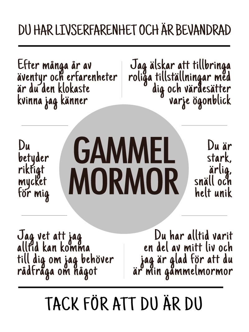 Gammelmormor affisch