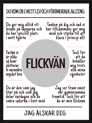 Flickvän affisch