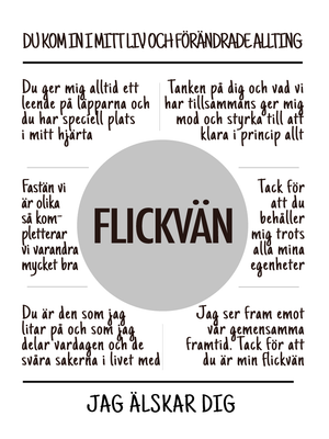 Flickvän affisch