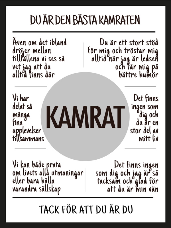 Kamrat affisch