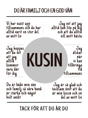 Kusin affisch