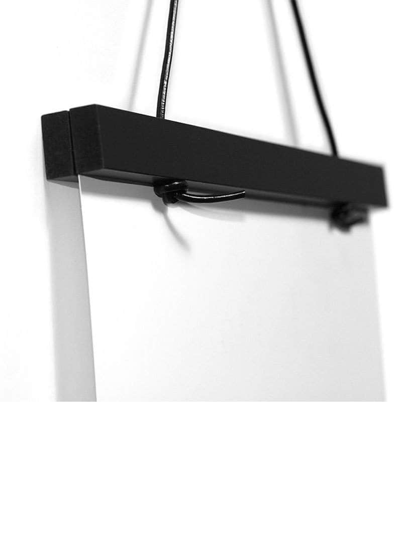 Magnet plakatlister, Sort 31 cm rammer