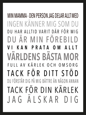 Min mamma affisch