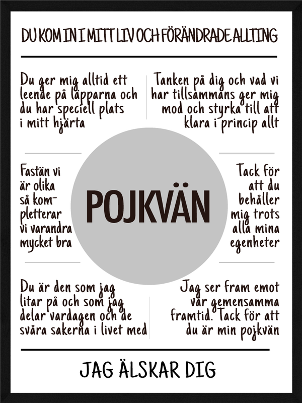 Pojkvän affisch