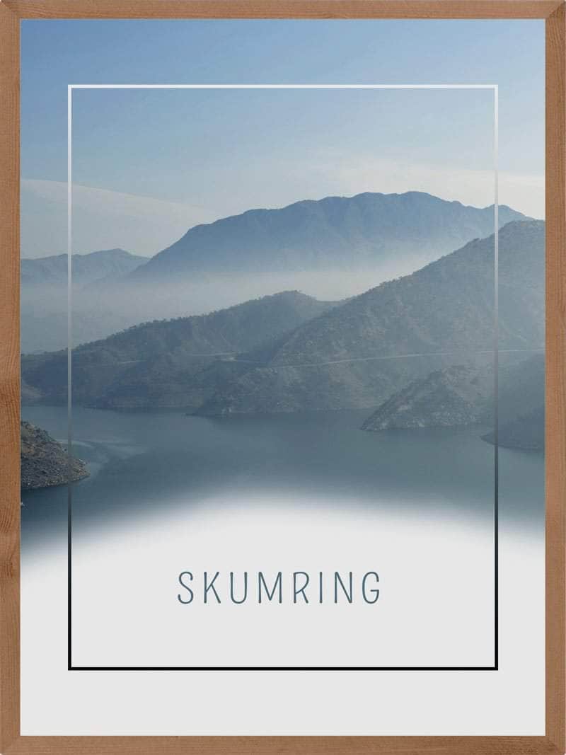 Skumring i tåge plakat natur