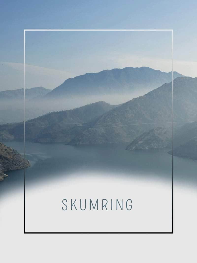 Skumring i tåge plakat natur