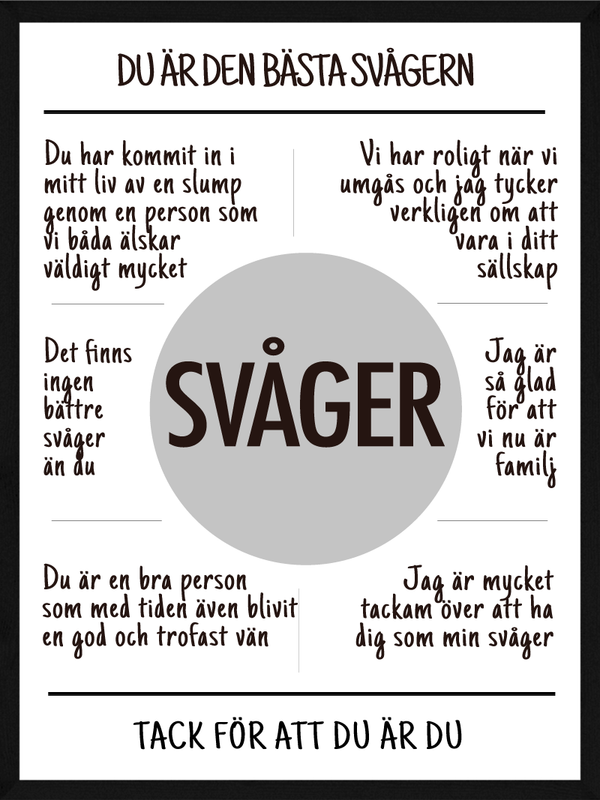 Svåger affisch